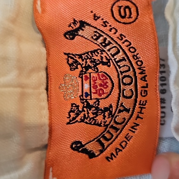 Juicy Couture Lowrise White Drawstring Linen Pants Made In The USA - Picture 2 of 6